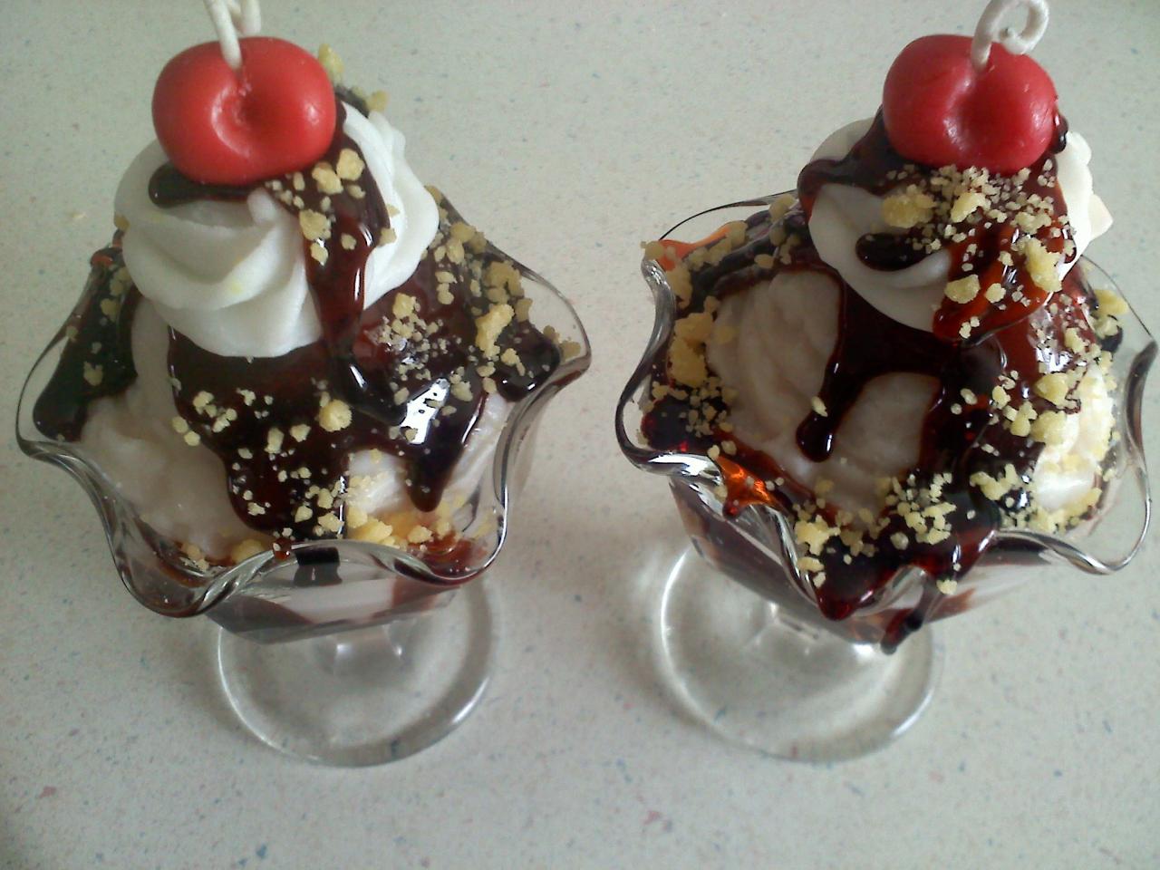 Hot Fudge Sundae newest Candle